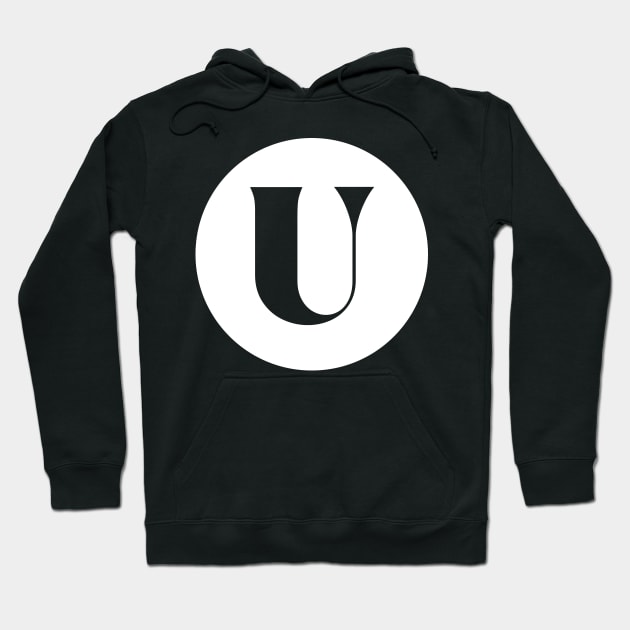 U (Letter Initial Monogram) Hoodie by n23tees